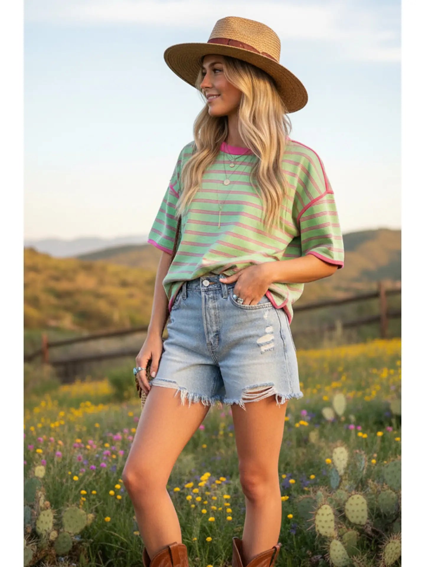 The Coastal Candy Stripe Top