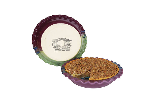 Deep Dish Pie Plate with Recipe: Desert Sand