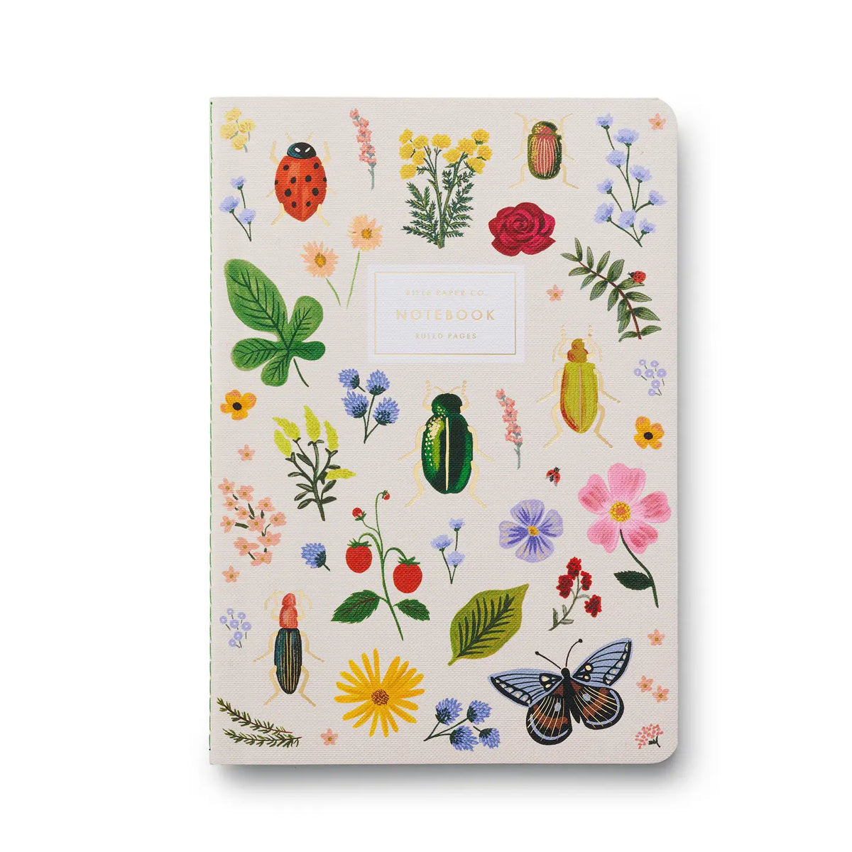 Garden Insect Stitched Notebook