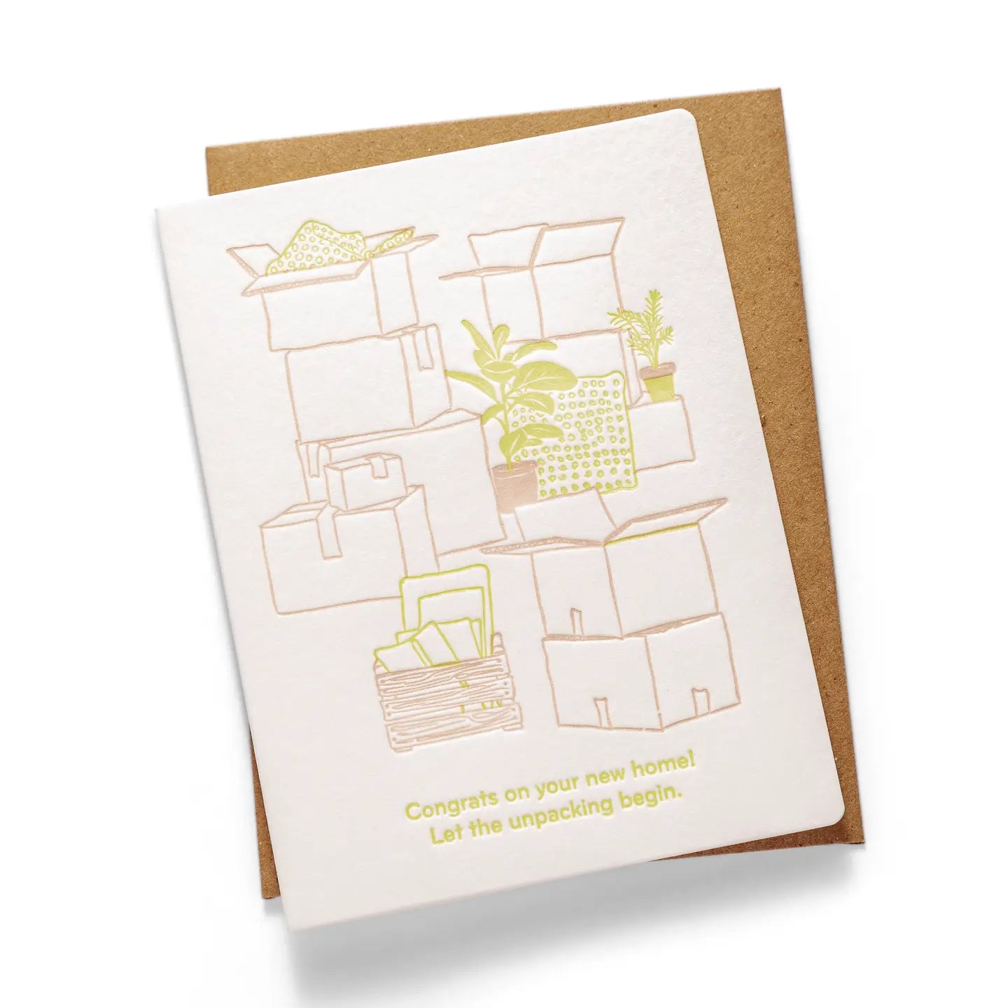 New Home Unpacking Card