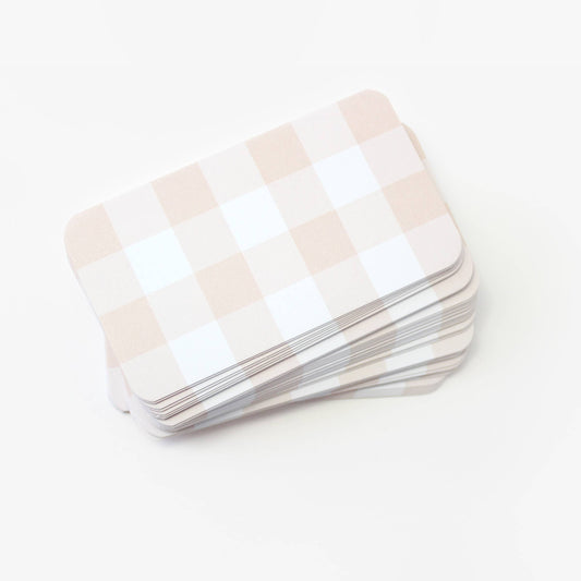Putty Gingham Pocket Notes™