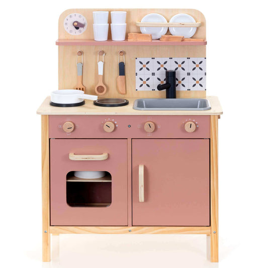 Wooden Play Kitchen Set