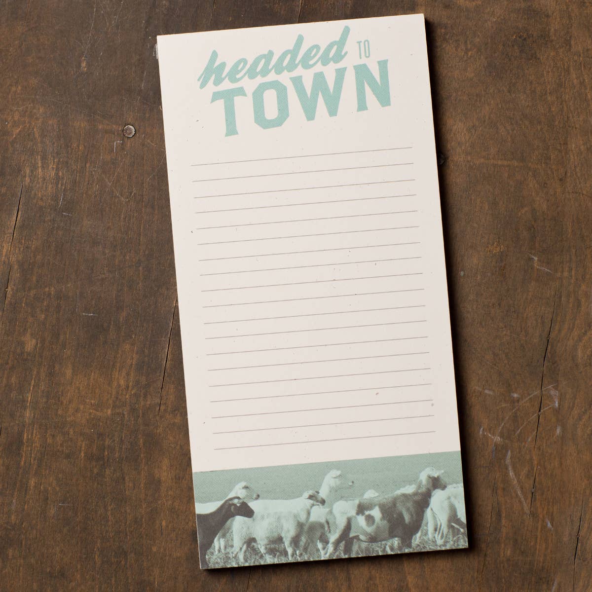 Headed to Town Notepad