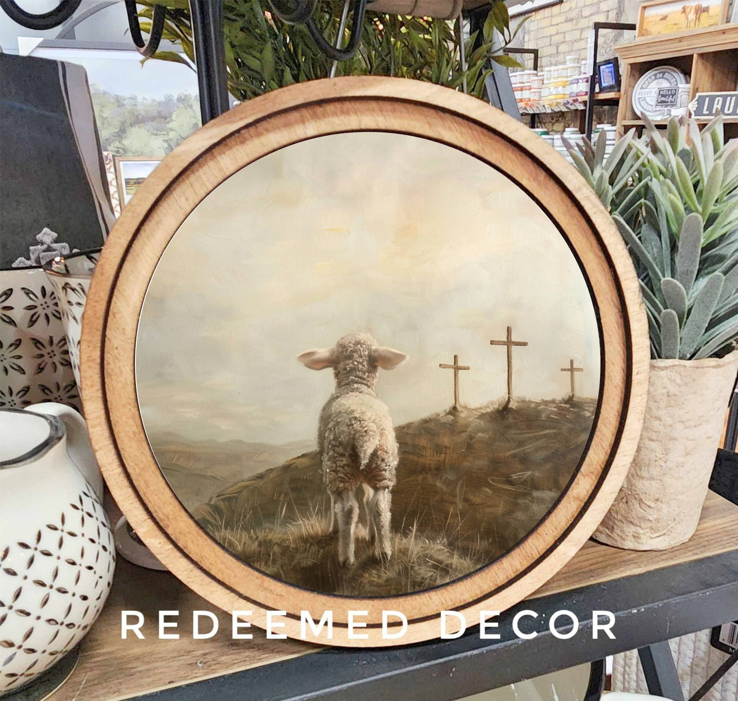 3 Crosses Lamb Art