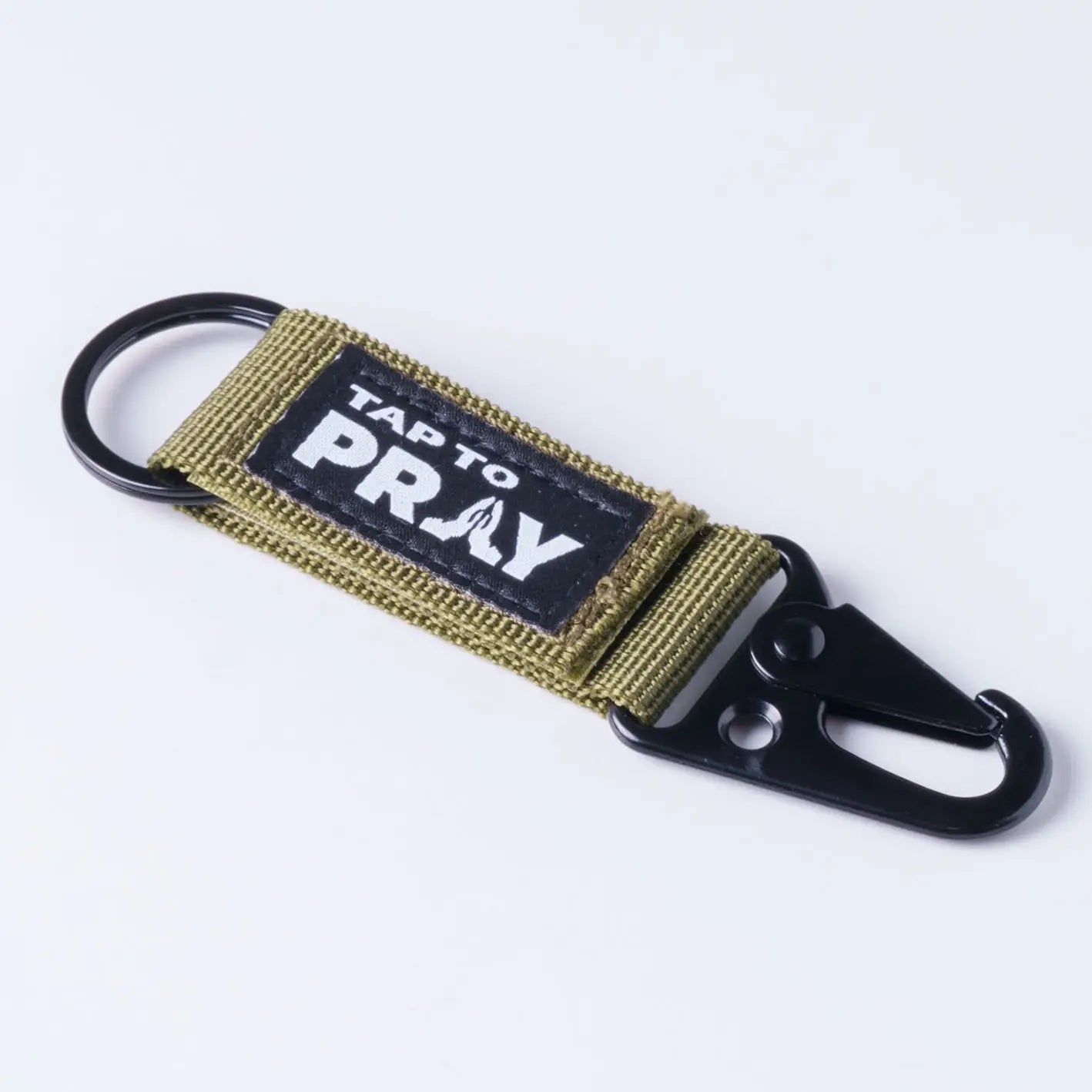Tactical Carabiner Keychain Tap To Pray