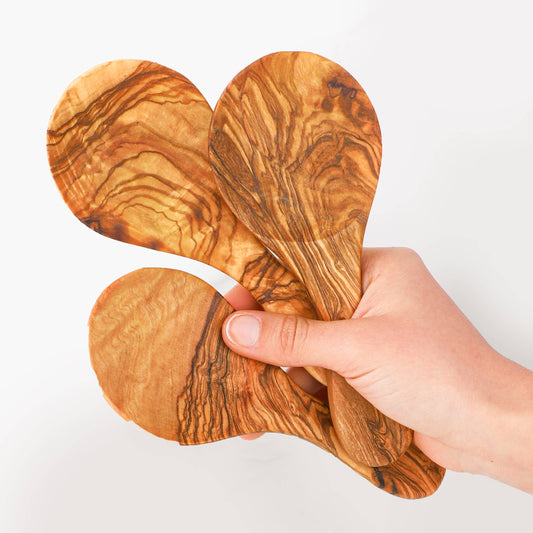 Olive Wood Spoon Handcrafted – 16.5 cm (6.49")