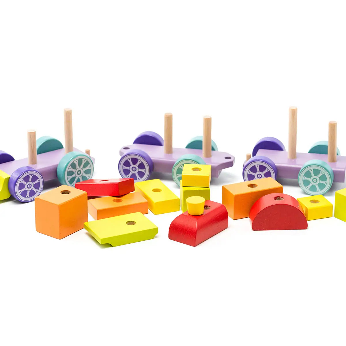 Rainbow Express Wooden Train
