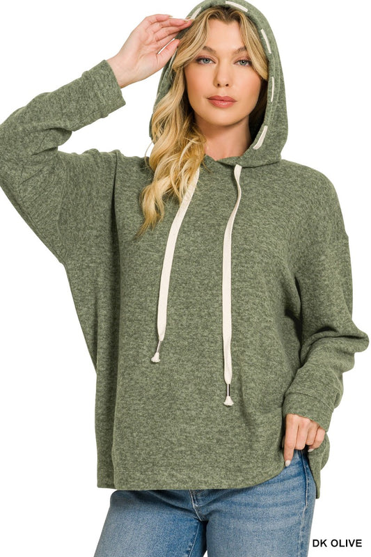 Weekends Away Soft Brushed Hacci Hoodie – 3 Colors
