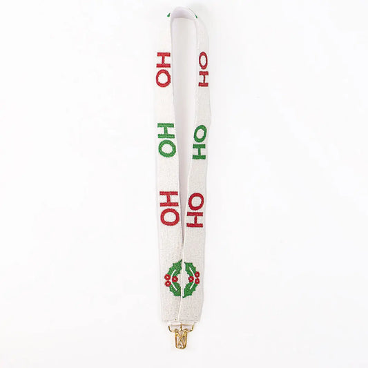 HO HO HO Beaded Strap