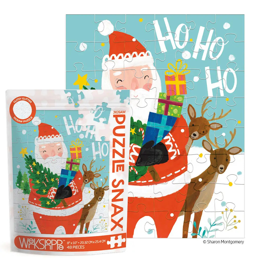 HO HO HO Santa 48 Piece Puzzle Snax