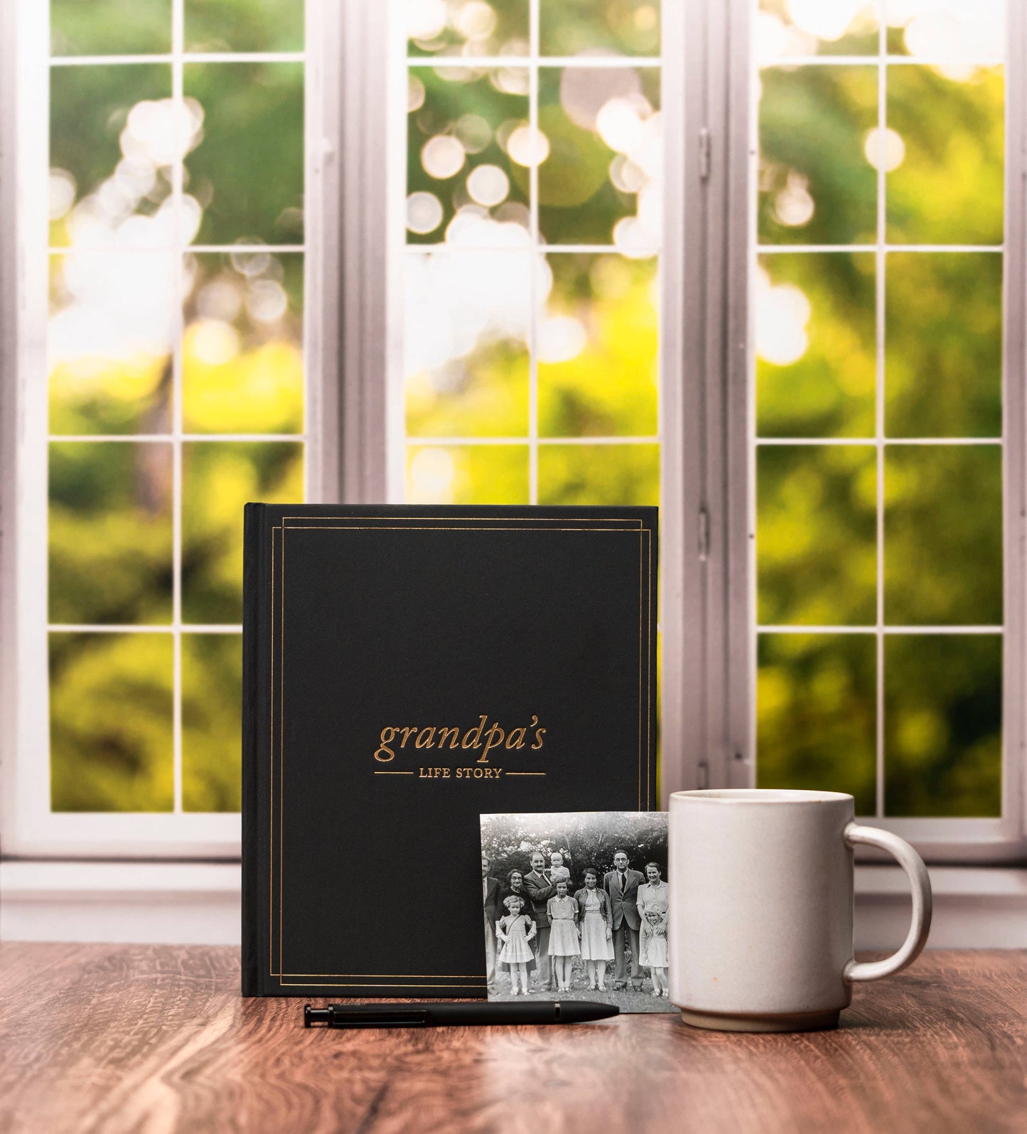 MOM Tell Me Your Story Journal - Linen Bound Life Story Book