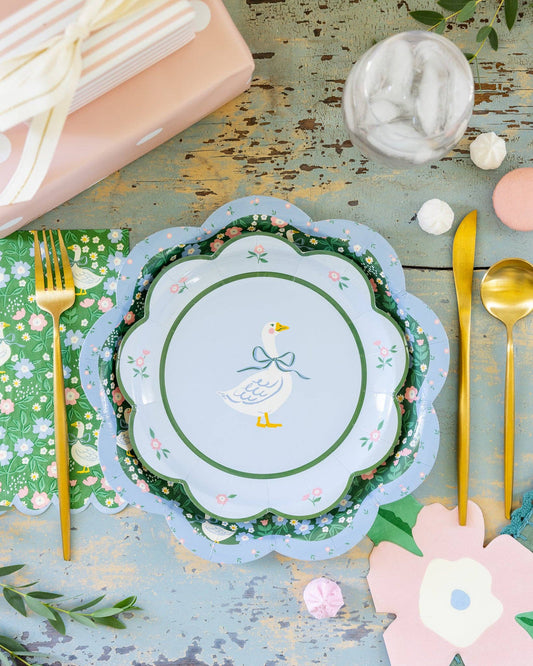 Garden Goose Plates