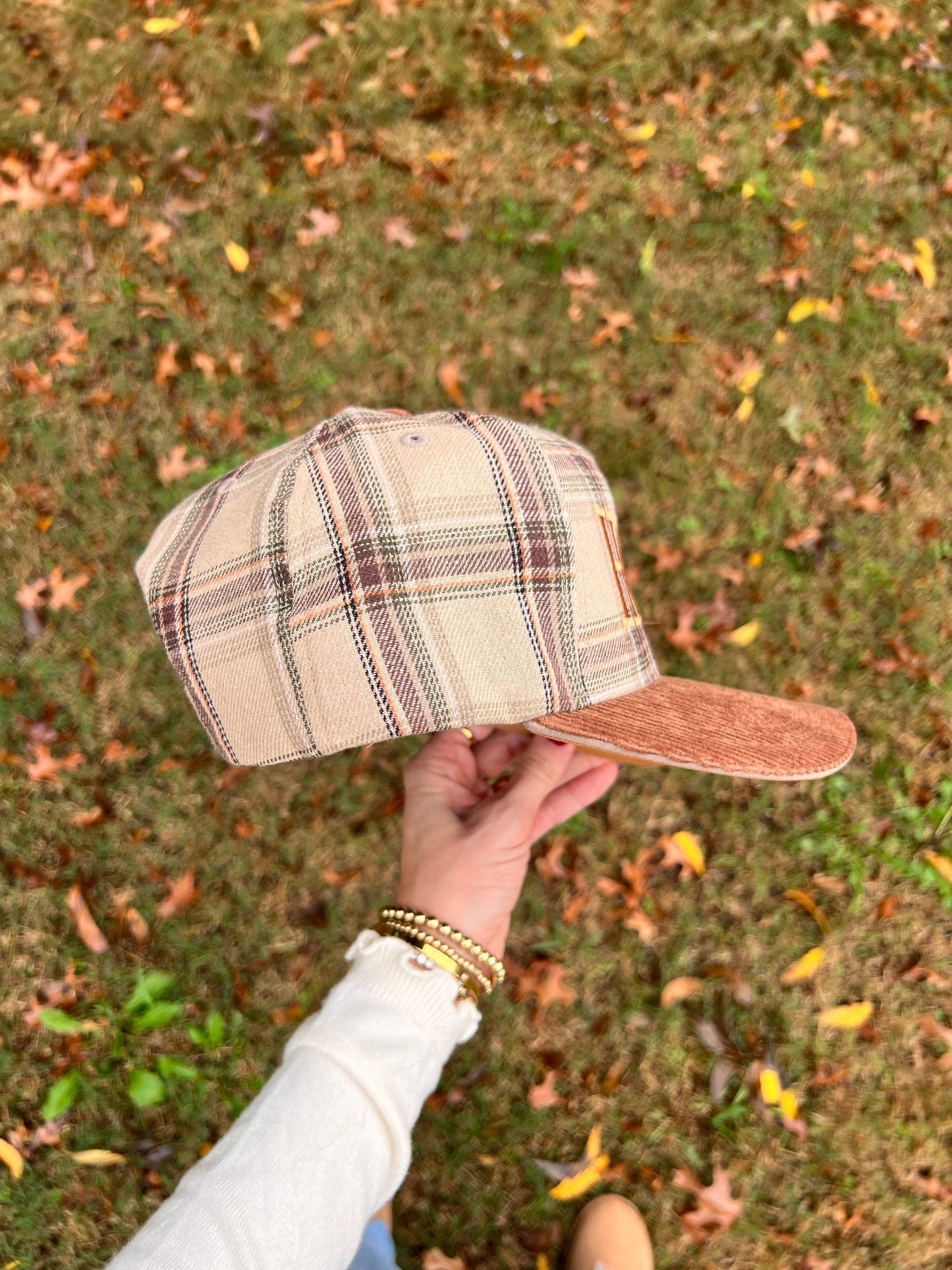 Plaid Honey Hat