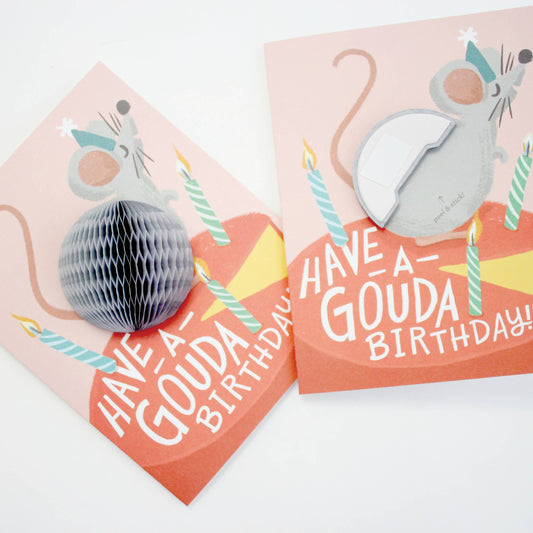 Pop-up Card - Mouse - Birthday