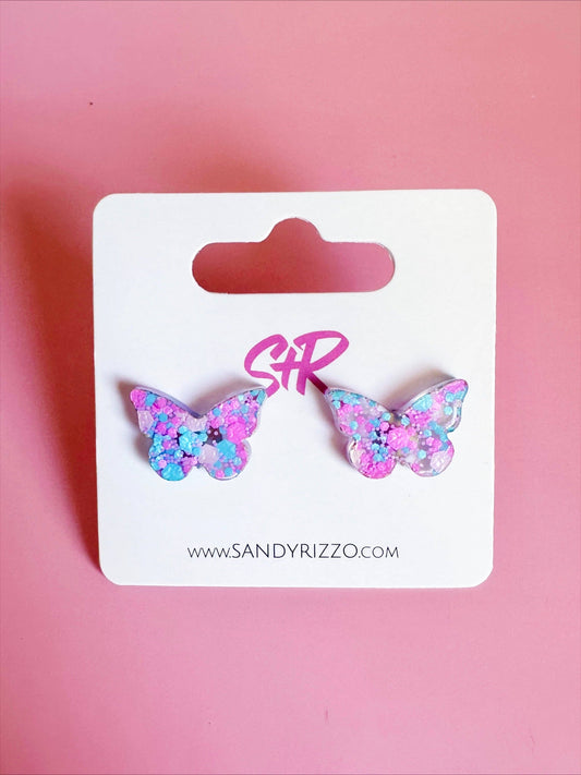 Poolside Butterfly Stud