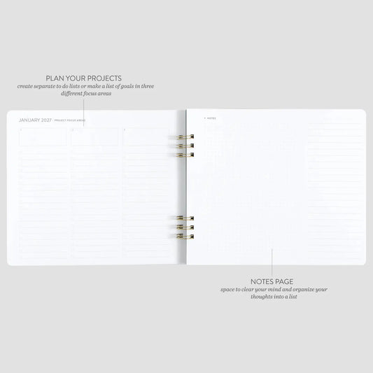Lilac Pocket Planner 2027 | Weekly & Monthly Spiral Planner