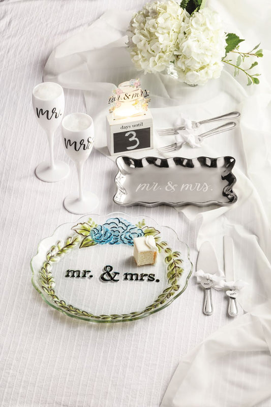 Mr. & Mrs. Acrylic Champagne Flute Set