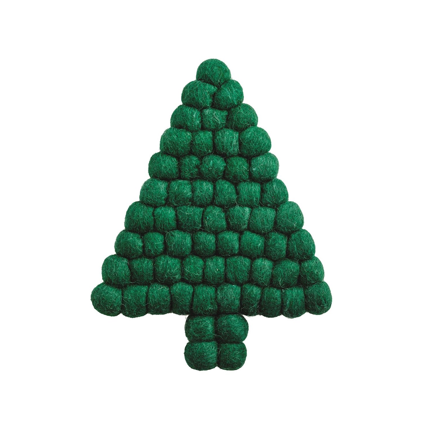 Tree Felted Pom Trivet