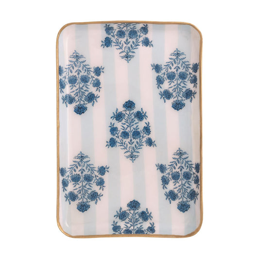 Garden Gold Enamel Trinket Tray