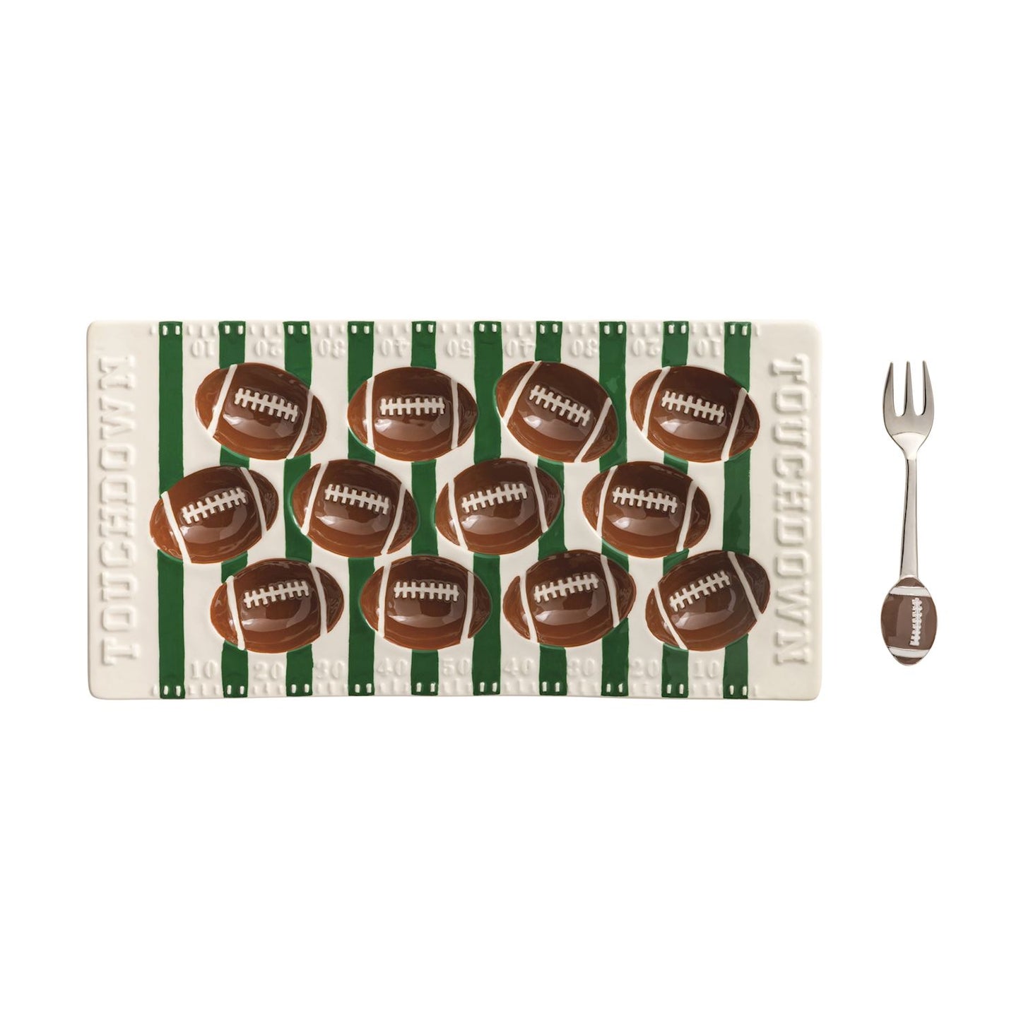 Football Deviled Egg Tray Set