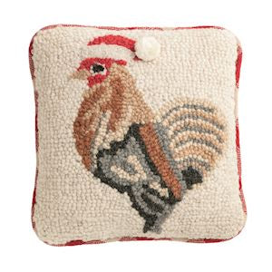 Chicken Christmas Mini Hook Pillow