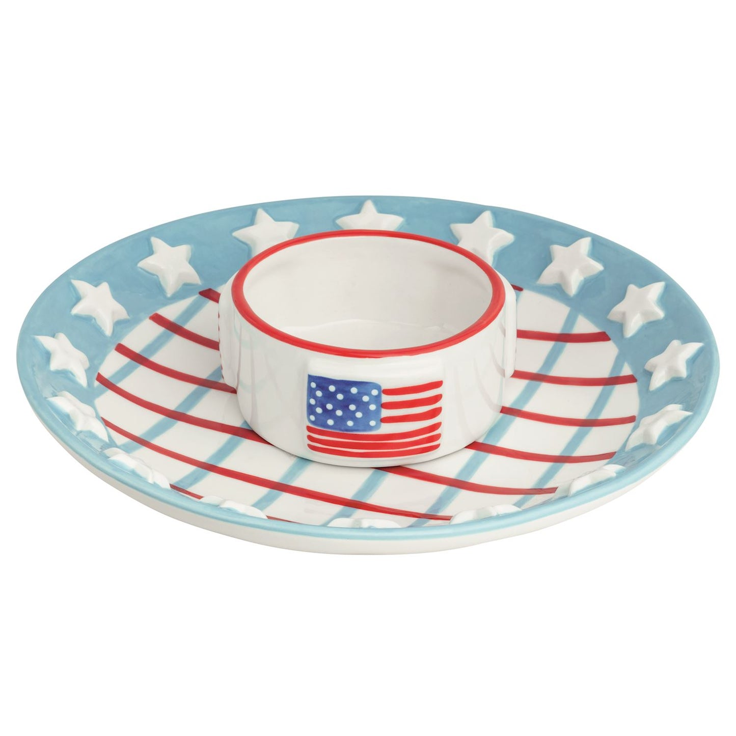Americana Star Chip & Dip Set
