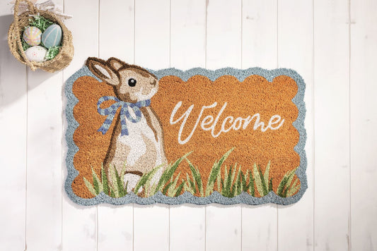 Bunny Welcome Doormat