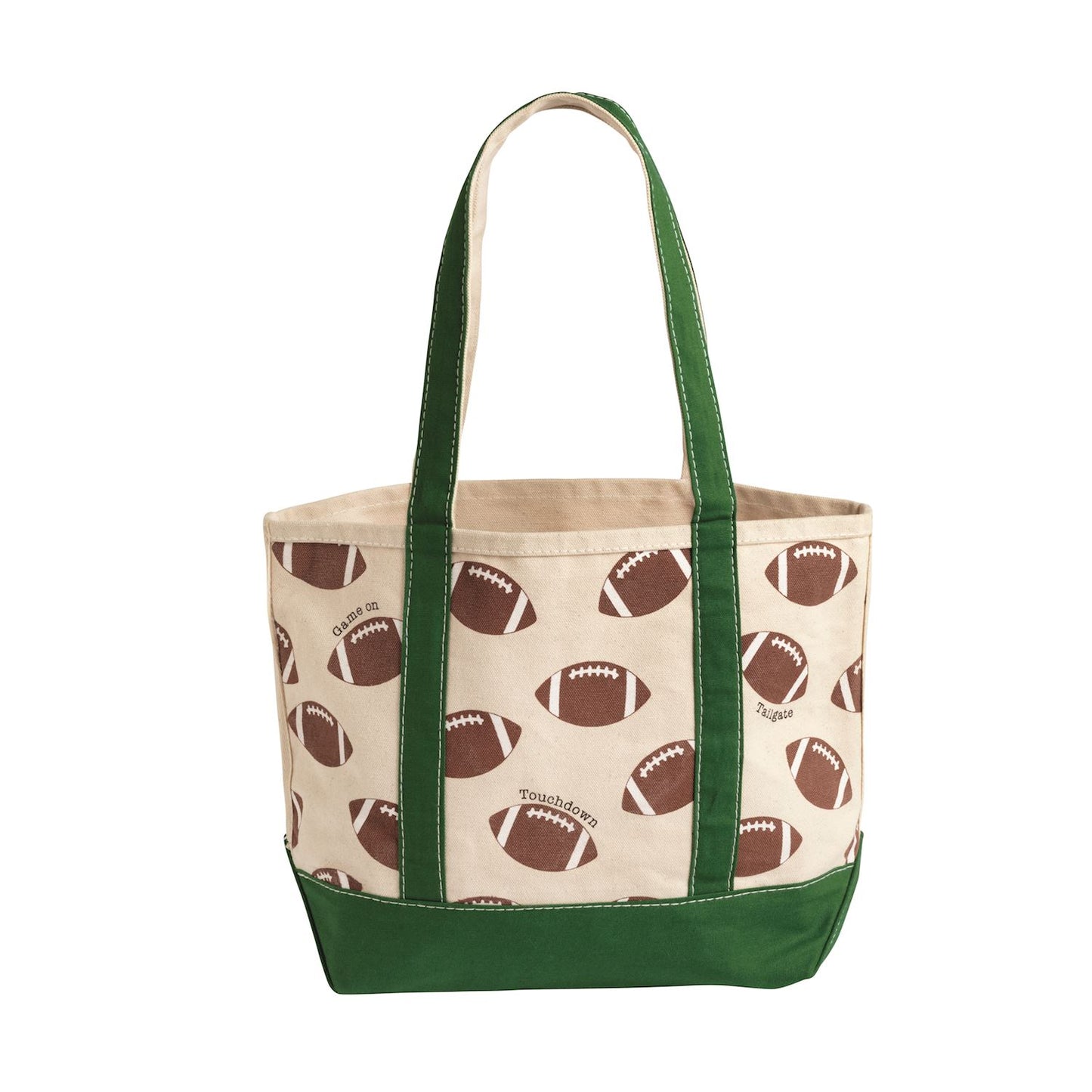 Football Canvas Tote Bag | Game Day Tote