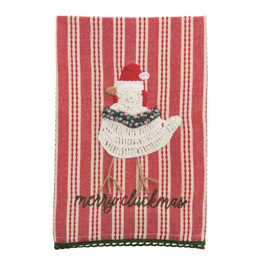 Farm Christmas Tea Towel