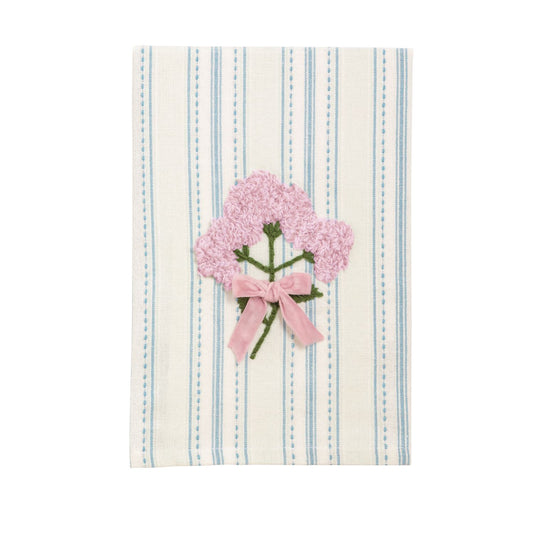 Embroidered Floral Hand Towel