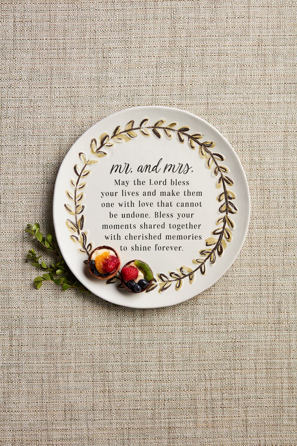 Mr. and Mrs. Blessing Plate