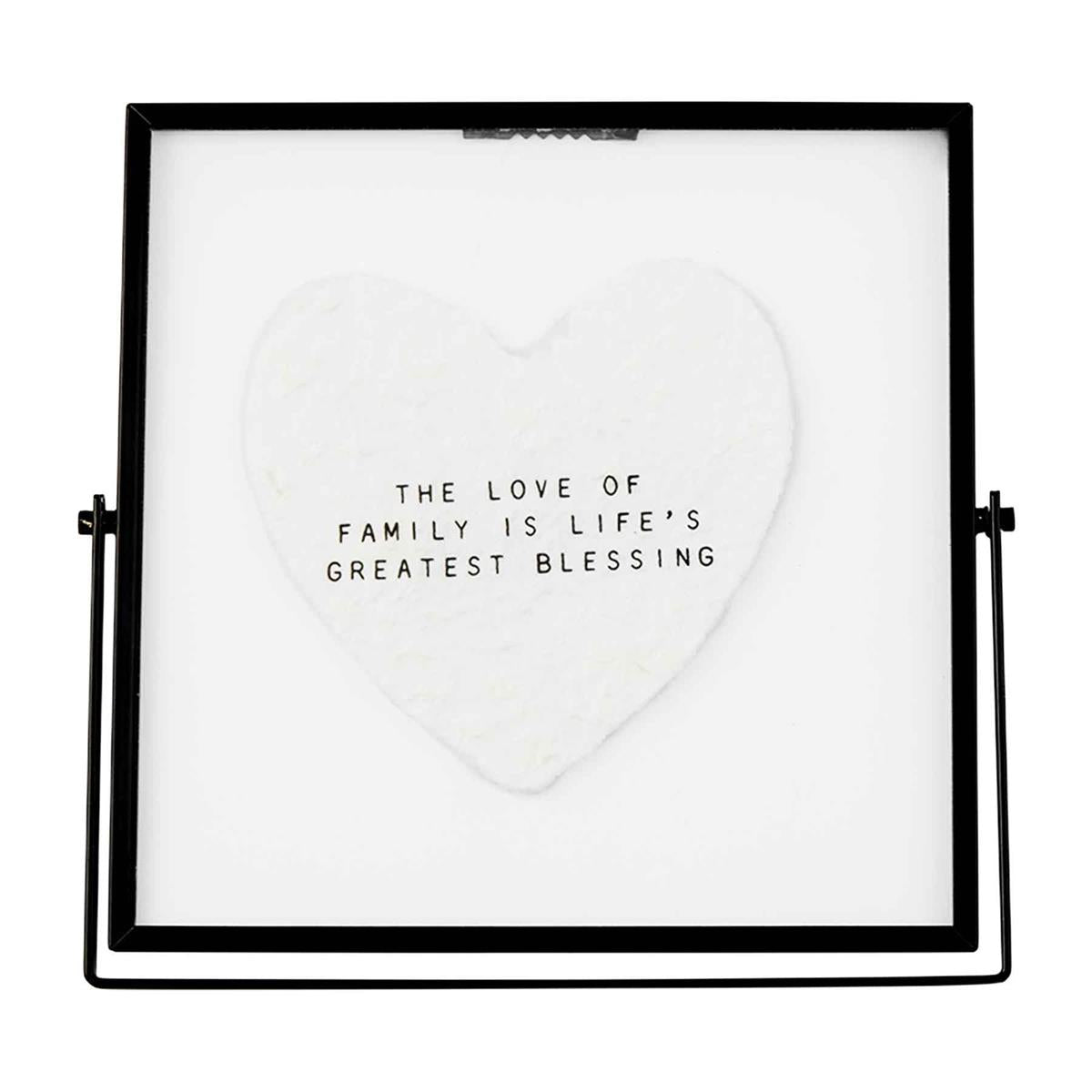 Heart Glass Plaque