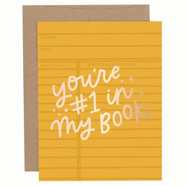 Number One in My Book Greeting Card