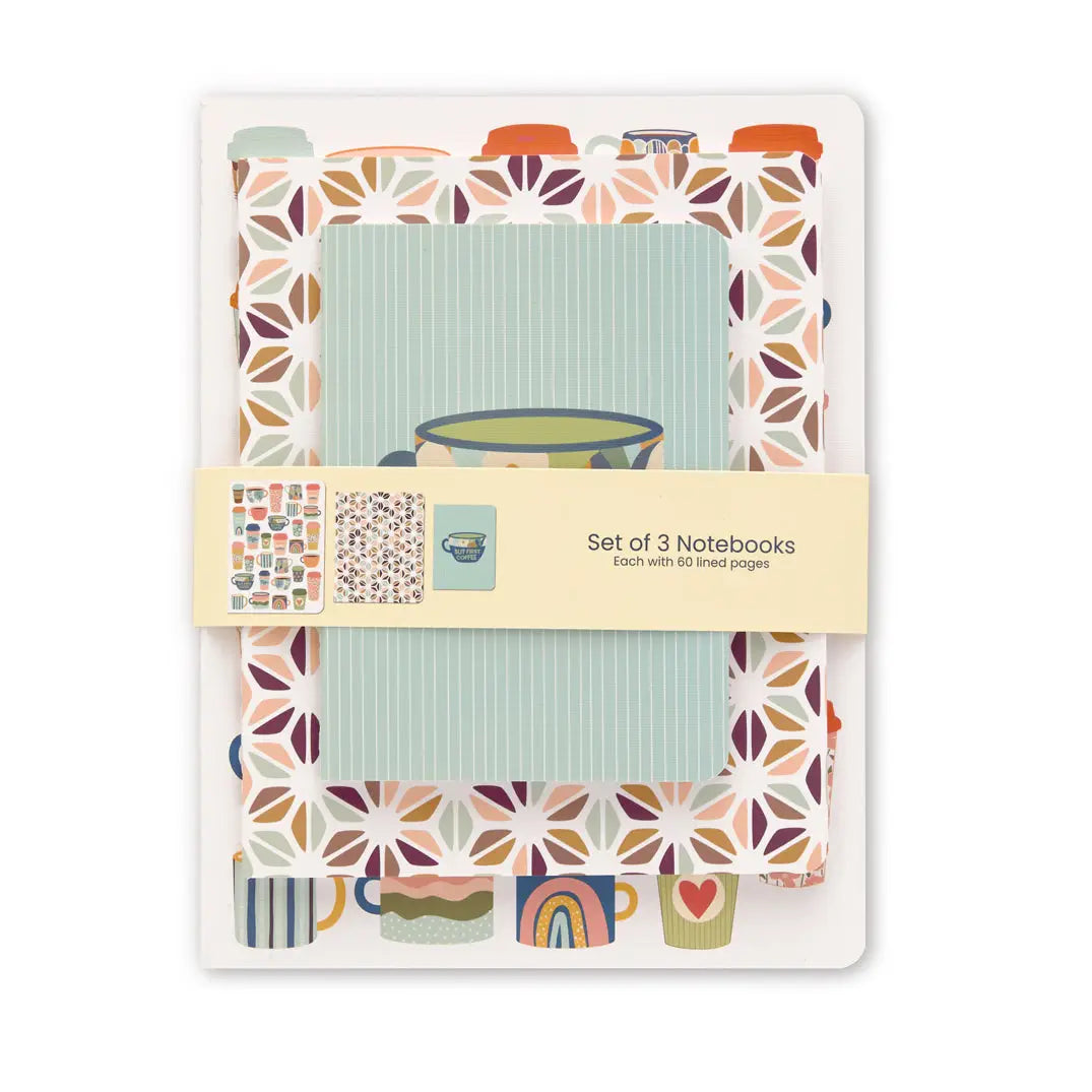 But First Coffee Stitched Notebook Set