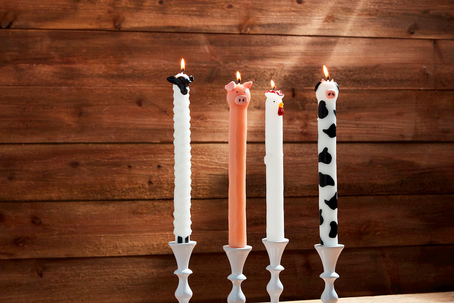 Farm Animal Taper Candle