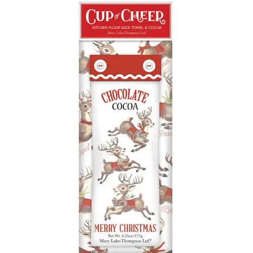Retro Reindeer Cocoa Gift Set