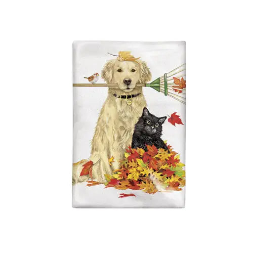 Raking Dog and Cat Bagged Towel