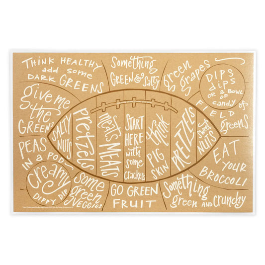 Football Charcuterie Cheat Sheet