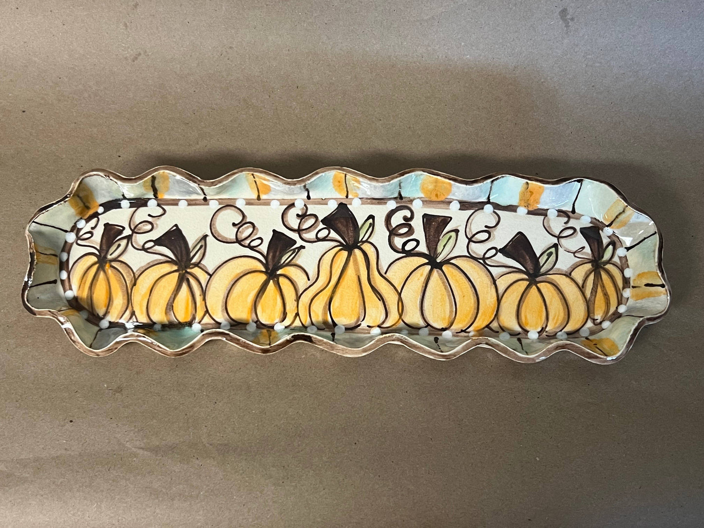 Pumpkins Cracker Tray