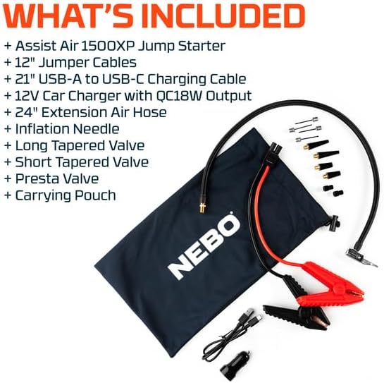 NEBO ASSIST AIR 1500XP JUMP STARTER