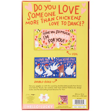 Hello Lucky Bananas For You Double Sided Puzzle