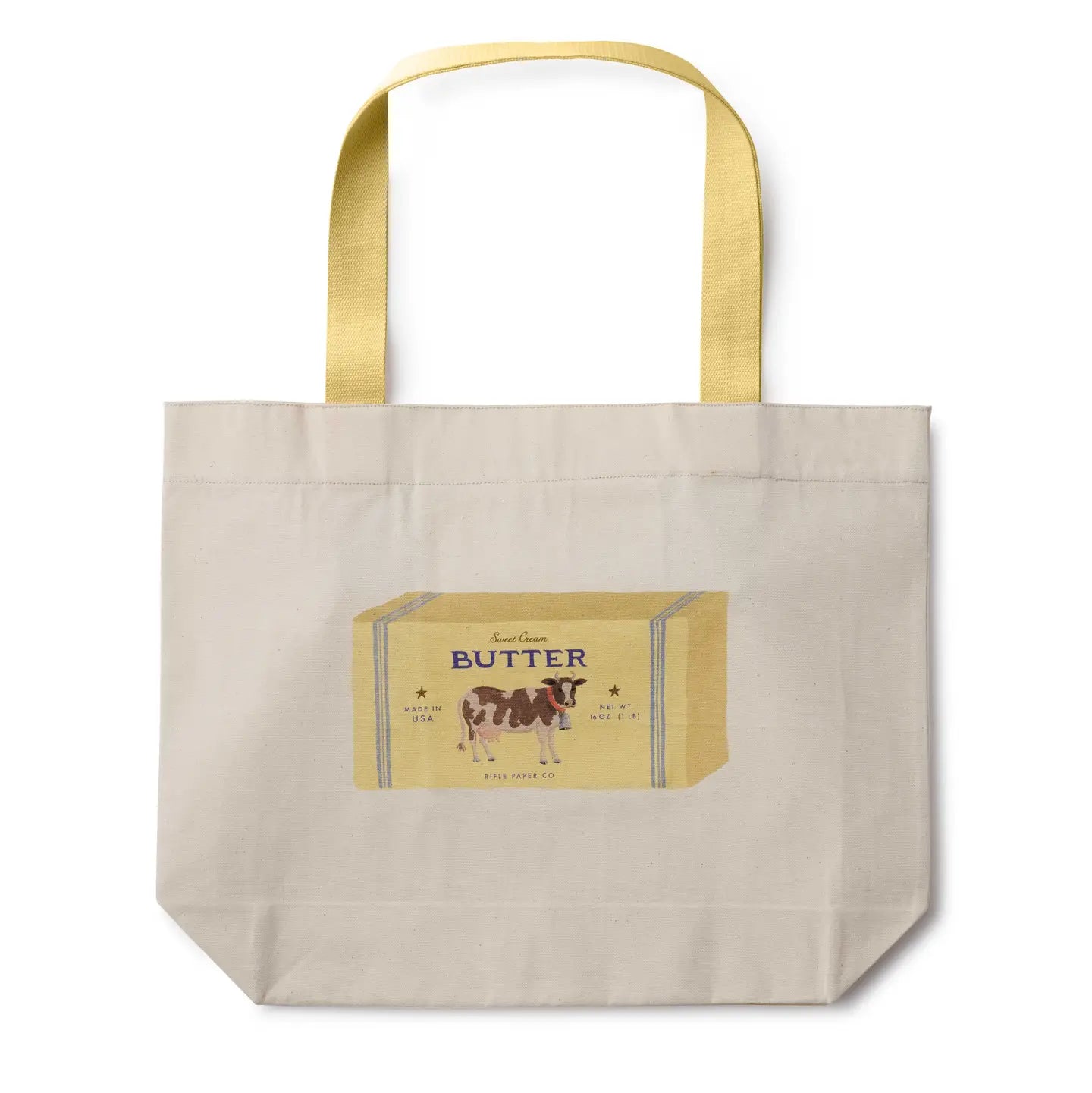 Butter Canvas Market Tote | Large Cotton Tote Bag