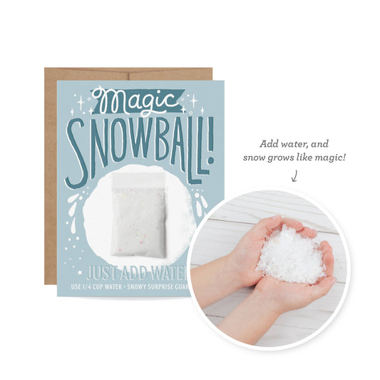 Snow Card - Magic Snowball (Blue) - Holiday