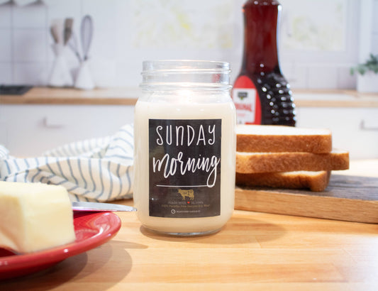 Sunday Morning 13 oz Mason Jar Candle