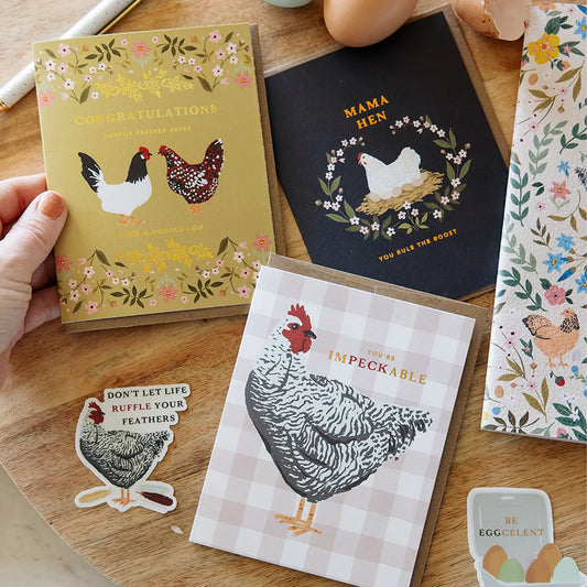 Mama Hen Greeting Card
