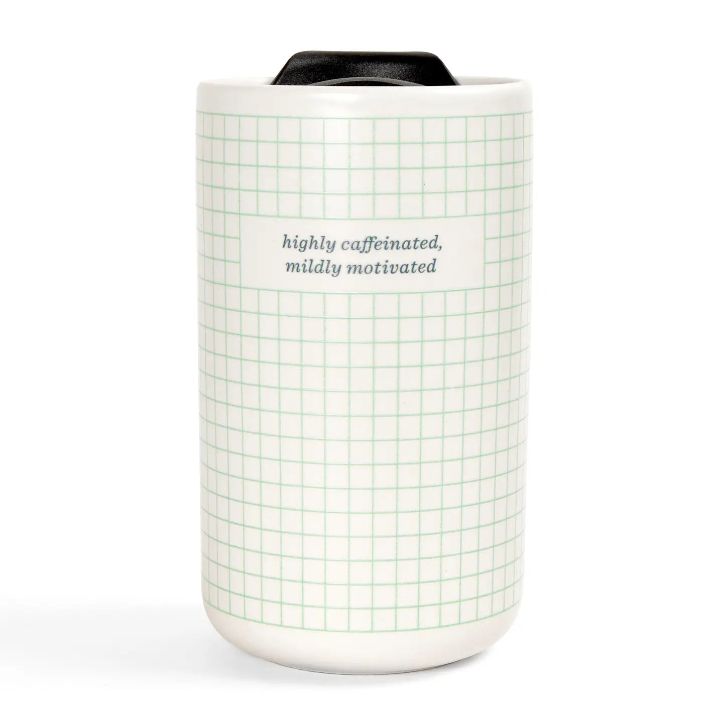 Highly Caffeinated Ceramic Travel Mug | 20 oz Coffee Tumbler