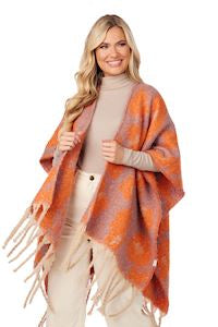 Oversized Leopard Poncho
