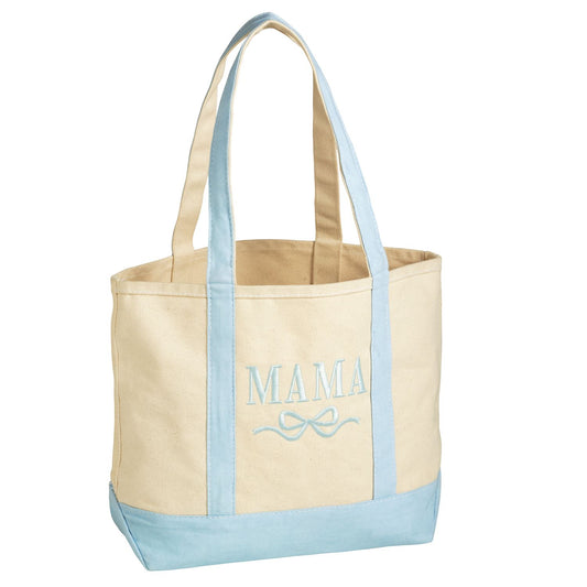 Mama Bow Canvas Tote