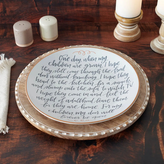 For My Child Memory Plate