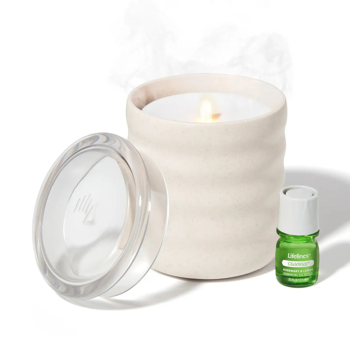 Lifelines ClickWick® Flameless Candle Diffuser | Rechargeable Essential Oil Candle